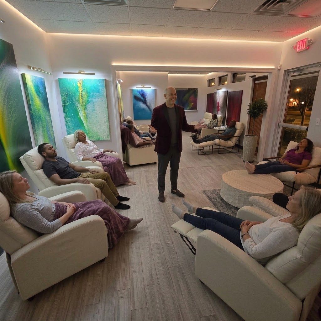 Enzology group experience with art and guided reflection, photograph 3