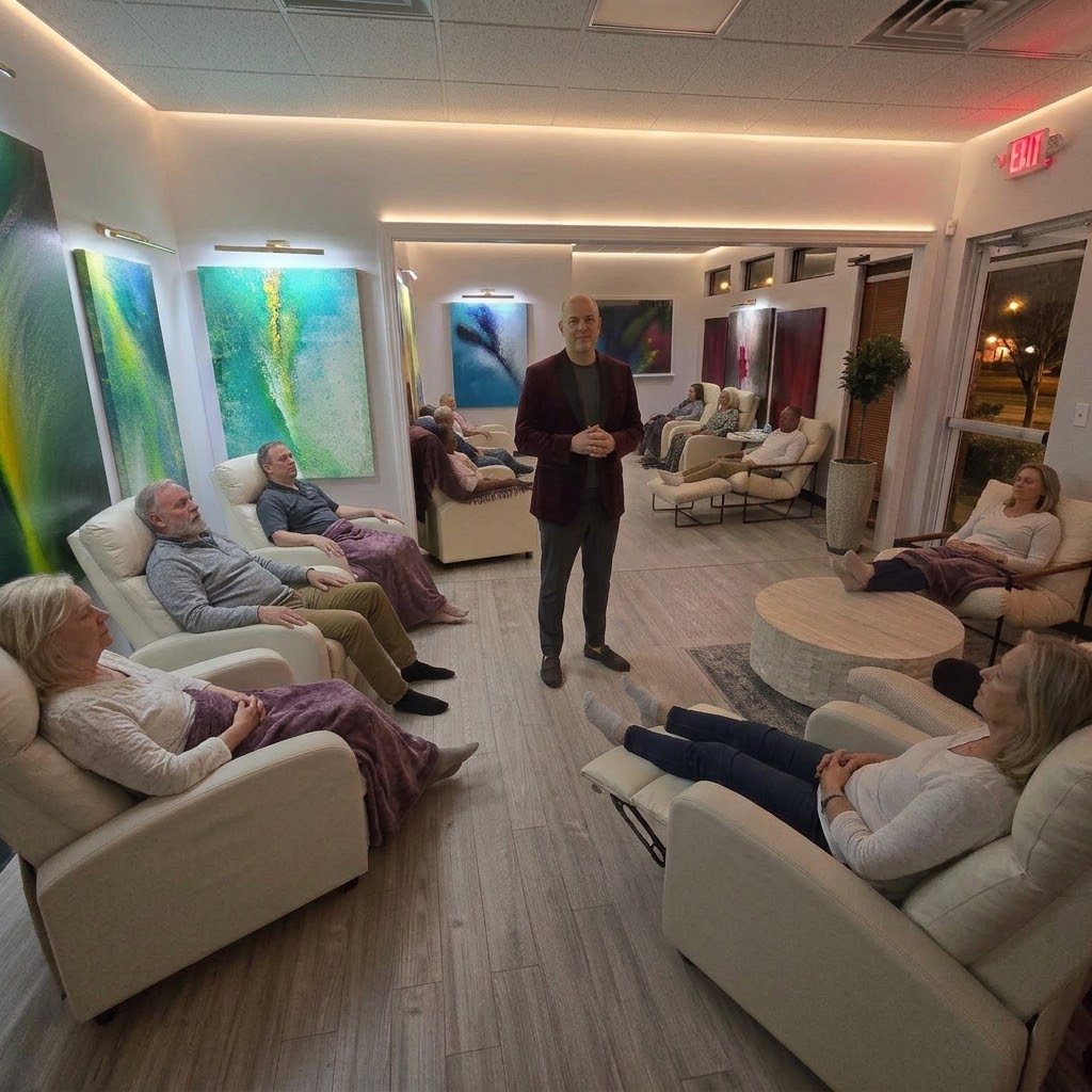 Enzology group experience with art and guided reflection, photograph 4